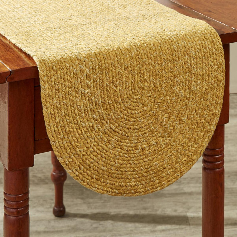 Spice Bin Braided Table Runner -  Cumin 15x54