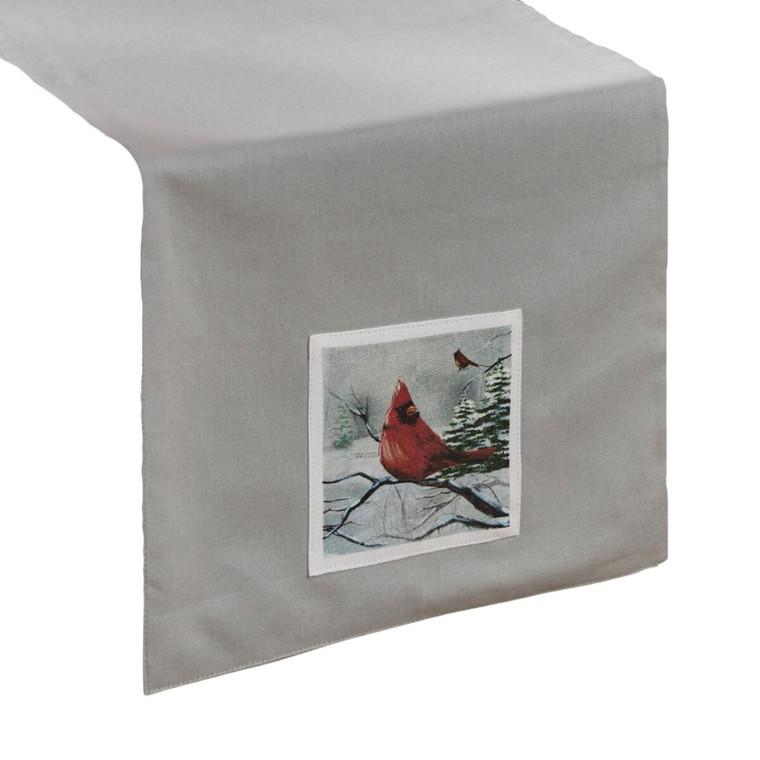 Peaceful Cardinal Table Runner - 13x36 - 762242057715