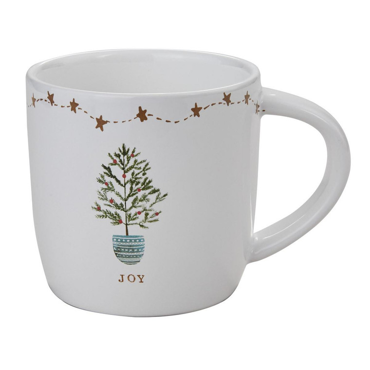 Rustic Christmas Joy Mugs - Set of 2 - 762242047242
