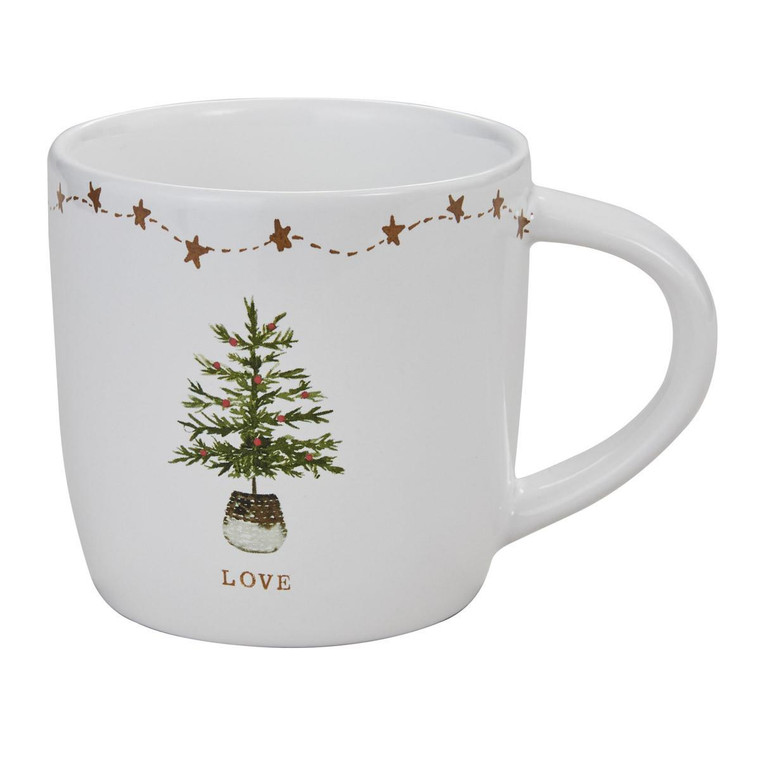 Rustic Christmas Love Mugs - Set of 2 - 762242047259