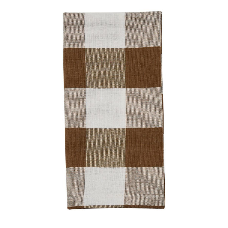 Wicklow Check Brown & Cream Napkins - Set of 6
