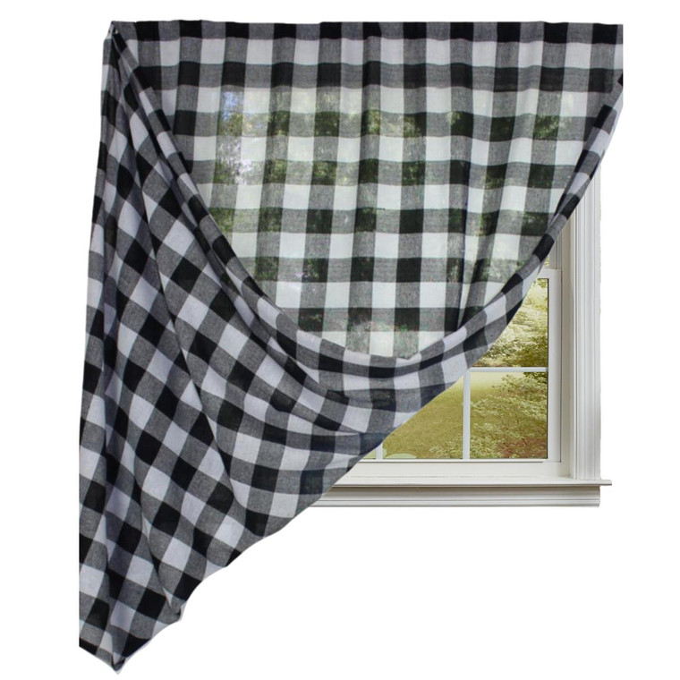 Heirloom Buffalo Check Black Panel - 40x86 - 648558021018