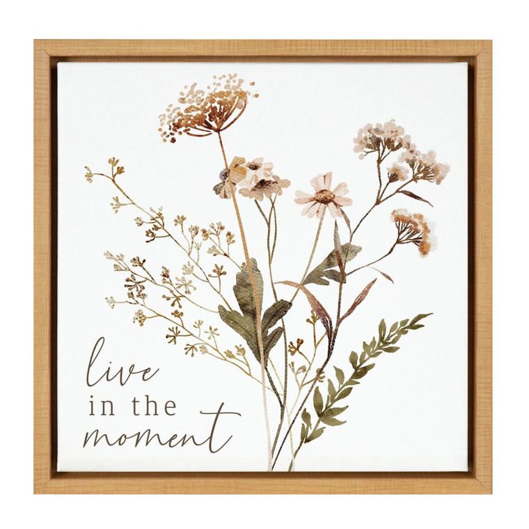 Live In The Moment Canvas - Framed 14x14