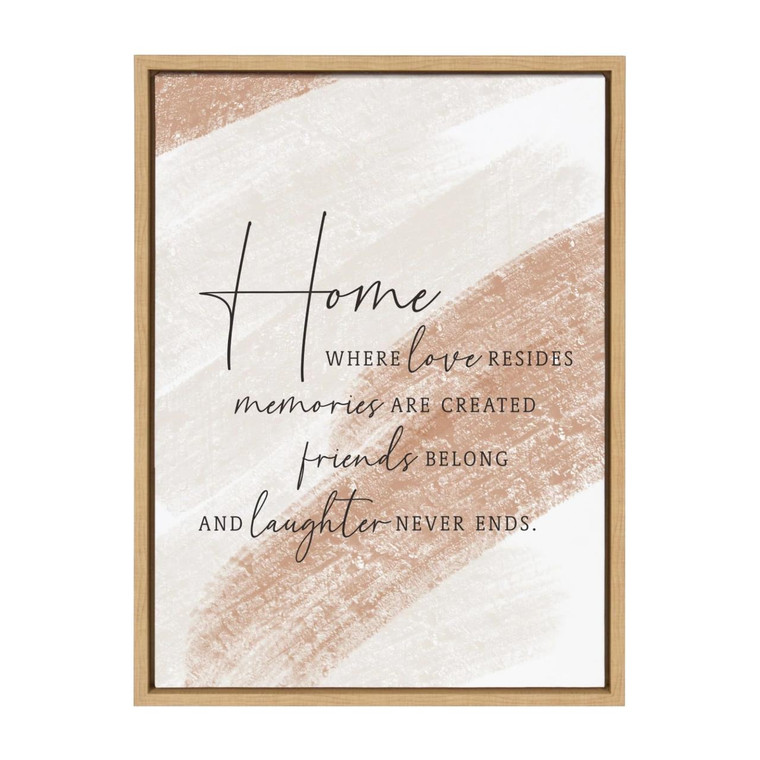 Home Where Love Resides Canvas - Framed 18x24