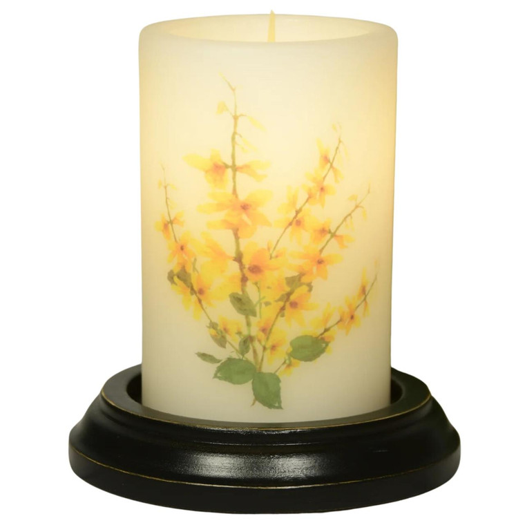 Candle Sleeve - Yellow Forsythia Bouquet Vanilla - 844558073242