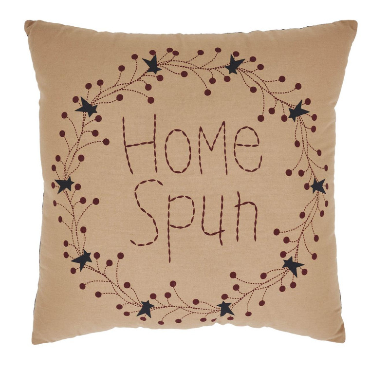 Pip Vinestar Home Spun Wreath Pillow - 12x12 - 840233924328