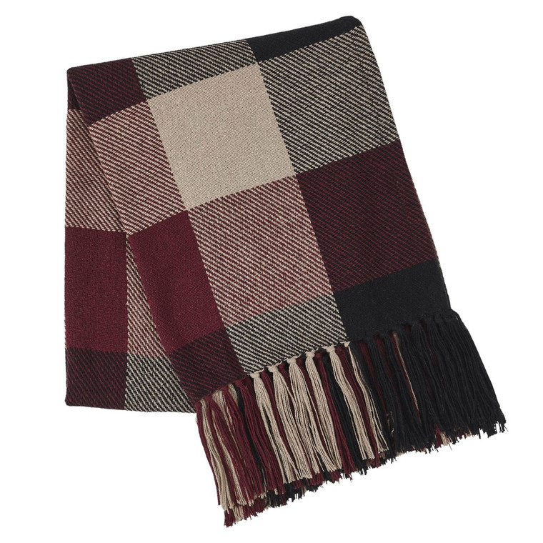 Heritage Farms Primitive Check Woven Throw
