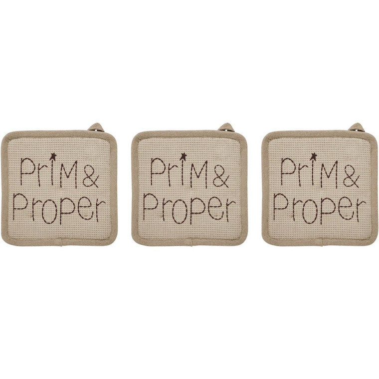 Connell Prim & Proper Pot Holders - Set of 3 - 840233925516