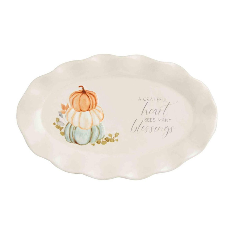 Grateful Sentiment Plate - 5x8 - FINAL SALE - NO RETURNS