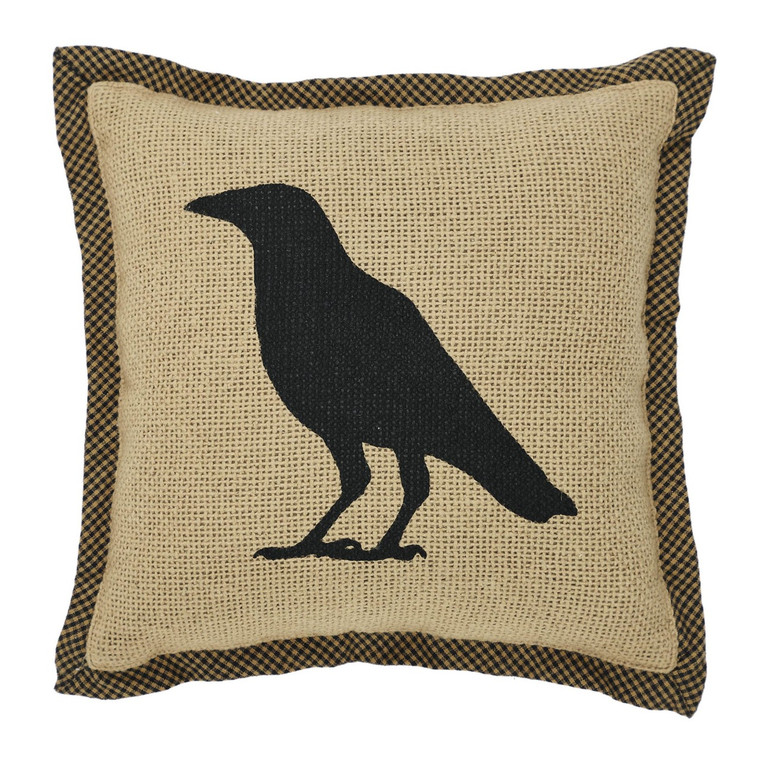 Raven Harvest Raven Pillow - 9x9 - Country Village Shoppe