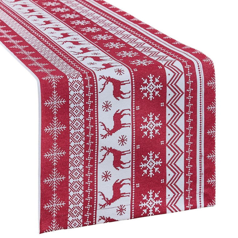 Holiday Fairisle Table Runner - 13x36