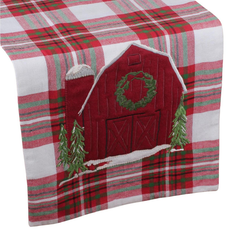 Tree Farm Barn Table Runner - 14x36