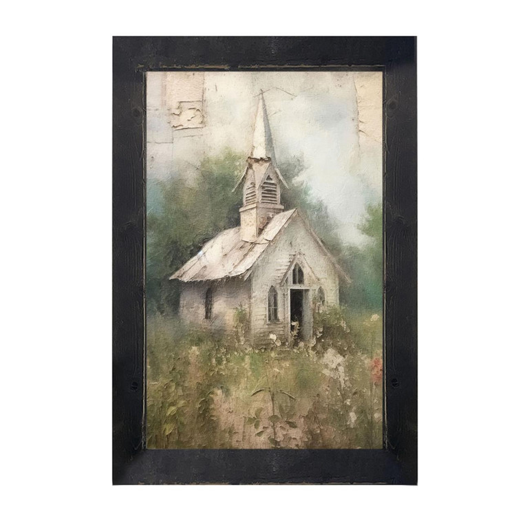 Old Country Church 2 - Black Frame 10x16