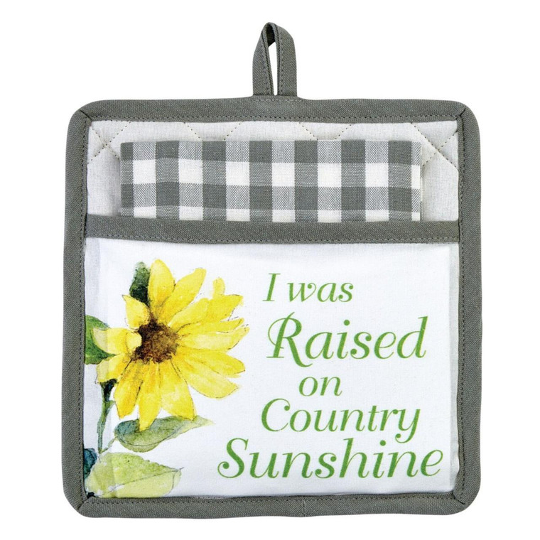 Follow The Sun Pocket Potholder Set
