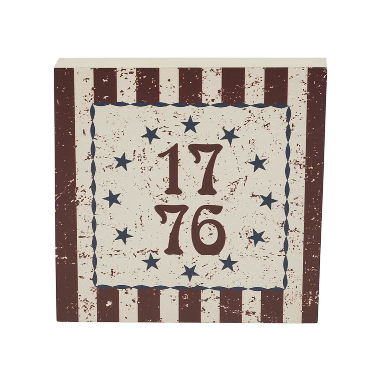 My Country 1776 Block Sign - 6x6