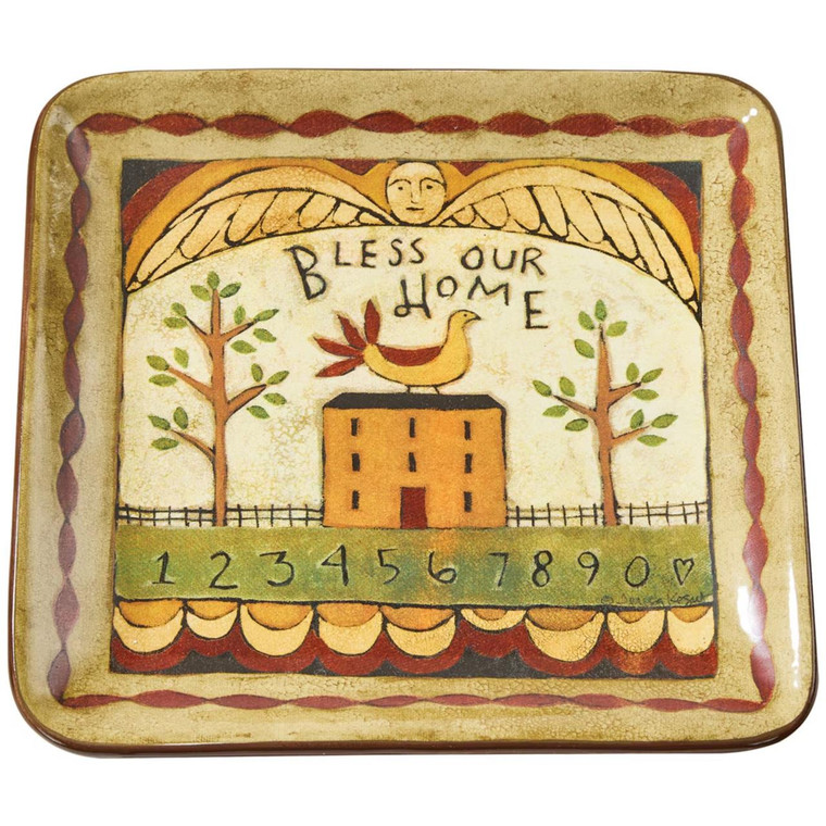Bless Our Home Salad Plates - Set of 4