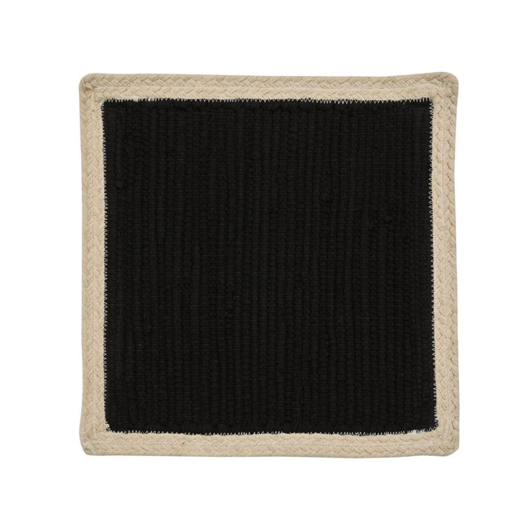 Dune Black Placemats - Square Set of 2