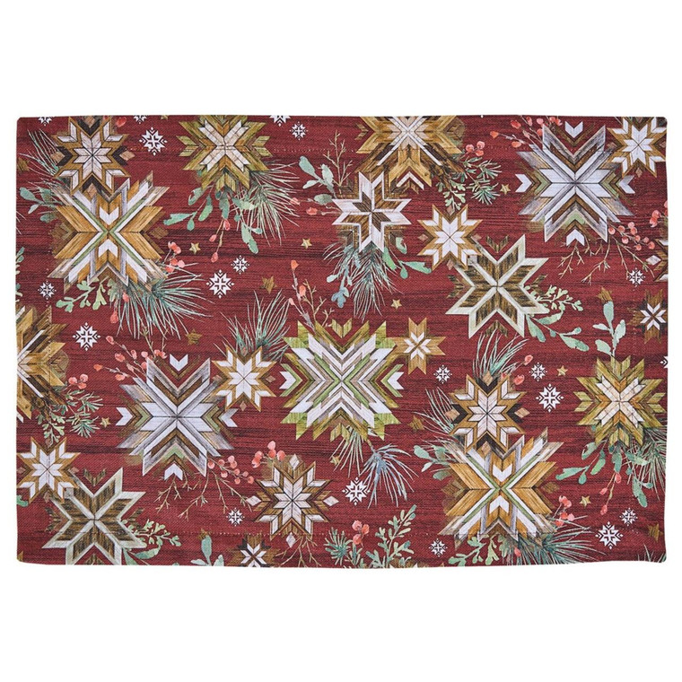 Snowflake Lodge Placemats - Set of 6