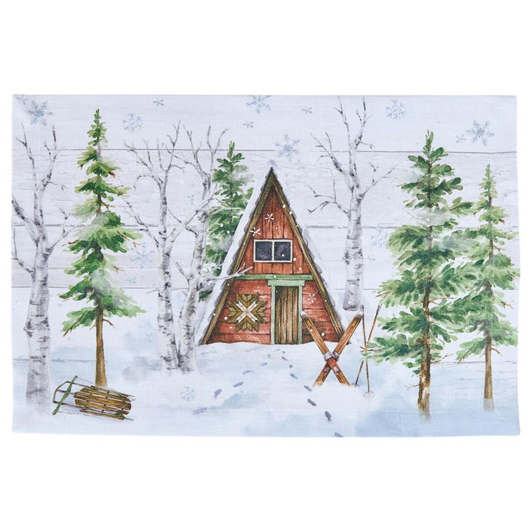 Snowflake Lodge Placemats - Cabin Set of 6