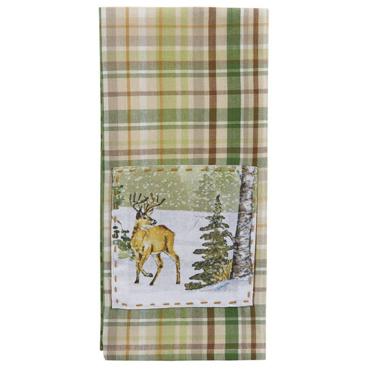 Winter Morning Plaid Decorative Dishtowels - Set of 2