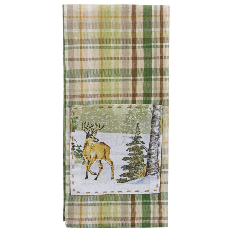 Winter Morning Plaid Decorative Dishtowels - Set of 2