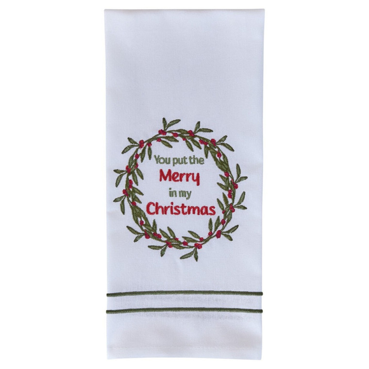 Put The Merry Decorative Dishtowels - Set of 2
