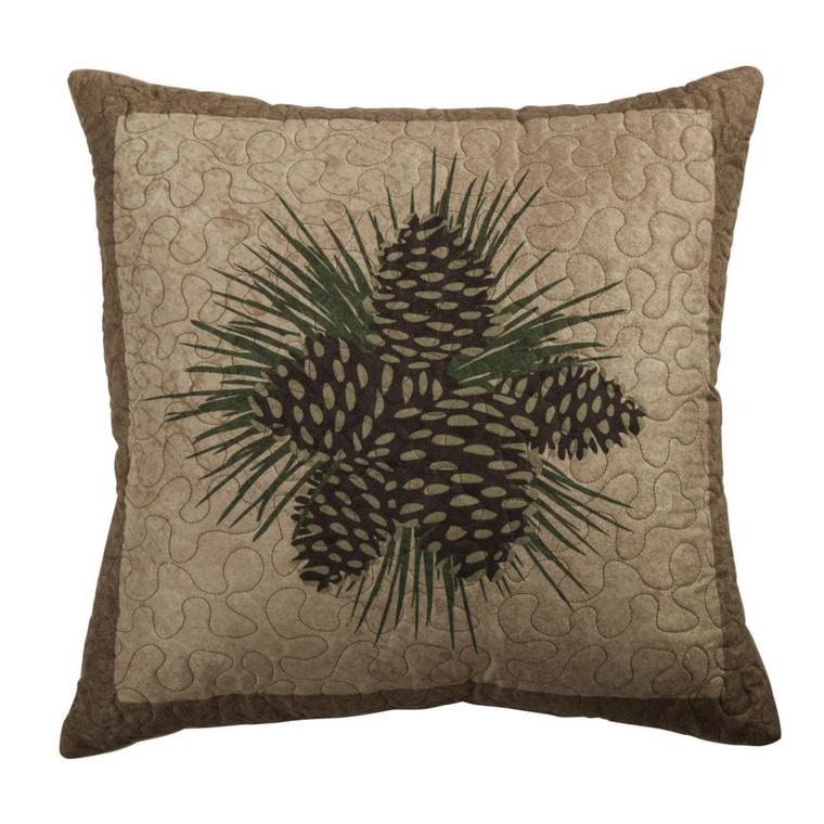 Antique Pine Pinecone Pillow