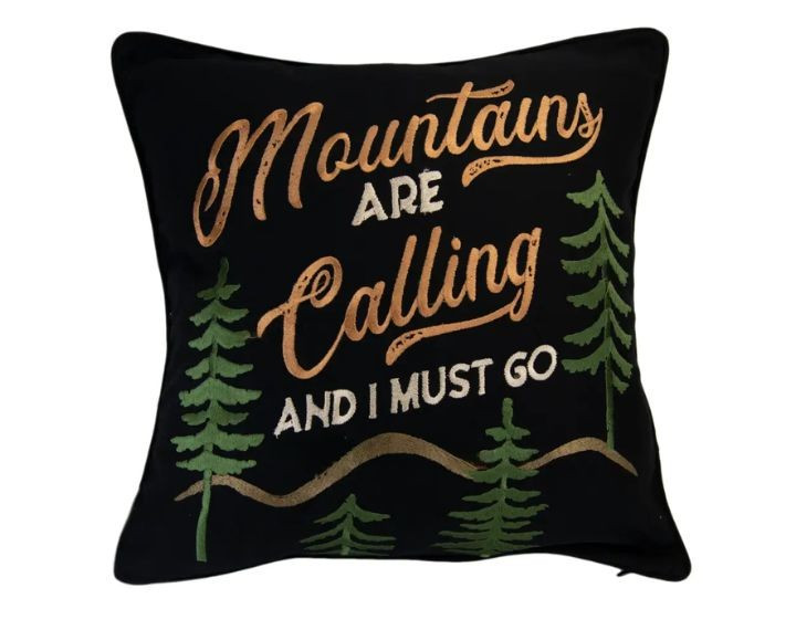 LJ Plaid Mountain Pillow