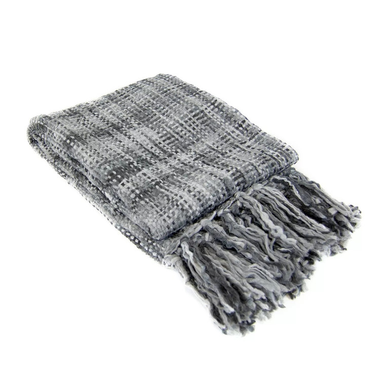 Heritage Woven Throw - Grey