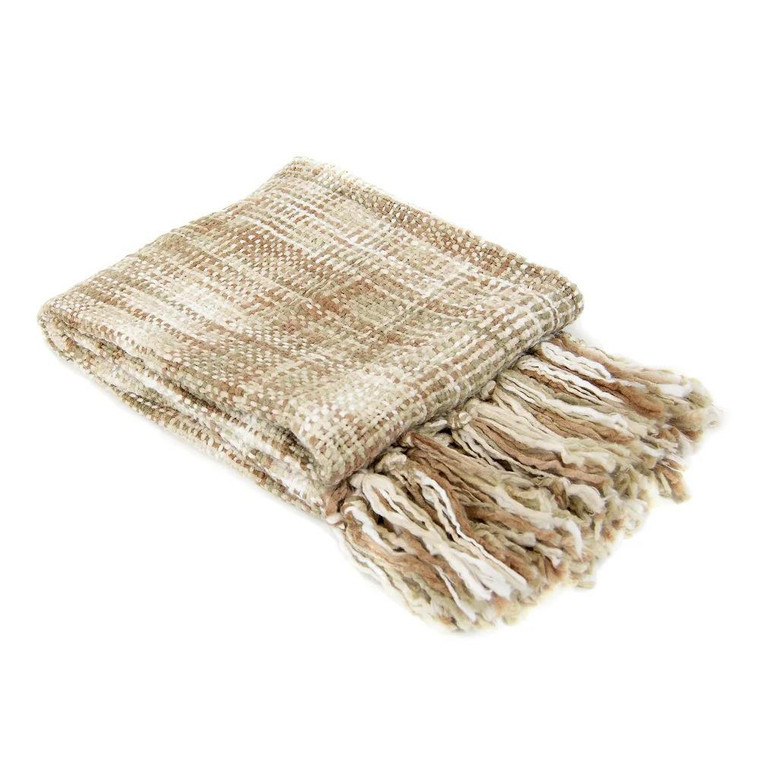 Heritage Woven Throw - Tan
