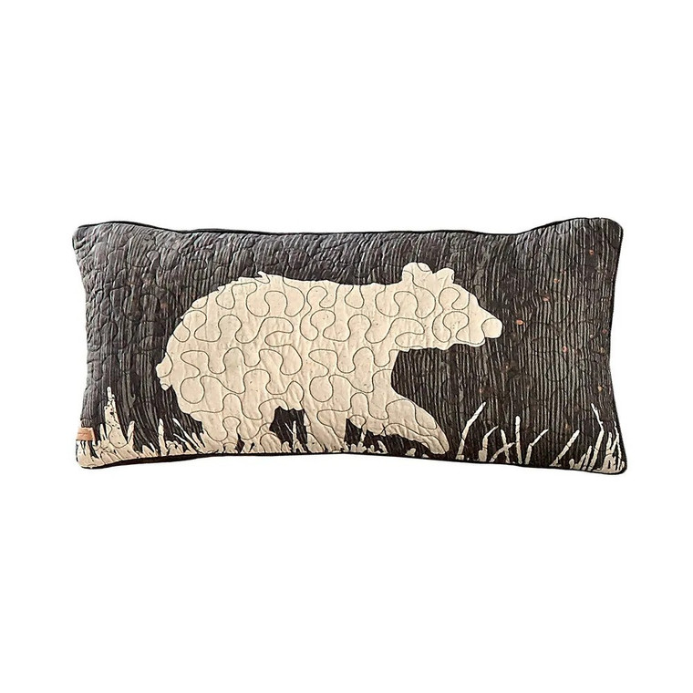 Moonlit Bear Rectangle Pillow
