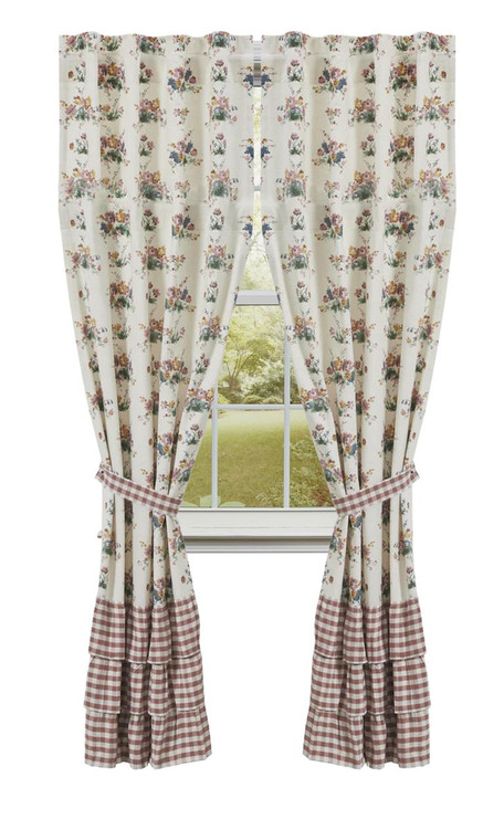 Rosehill Cottage Ruffled Panels - 80x84