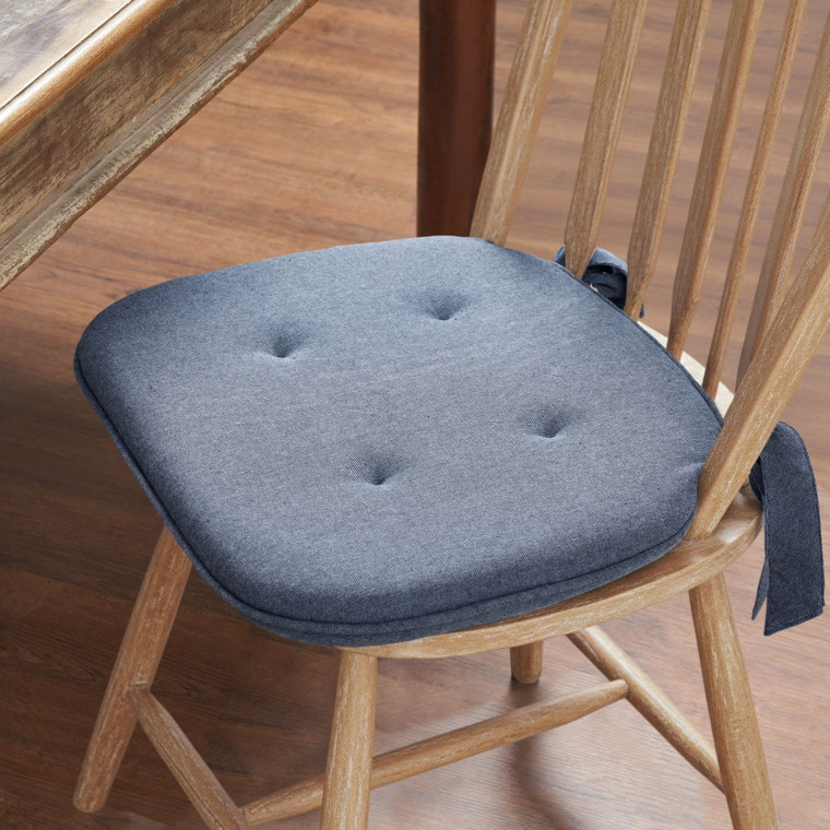 Vintage Indigo Blue Chair Pad
