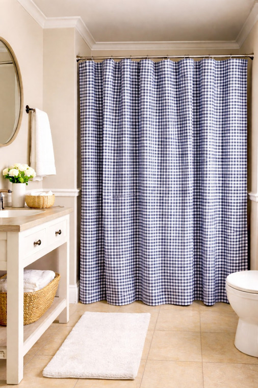 Doylestown Check Shower Curtan