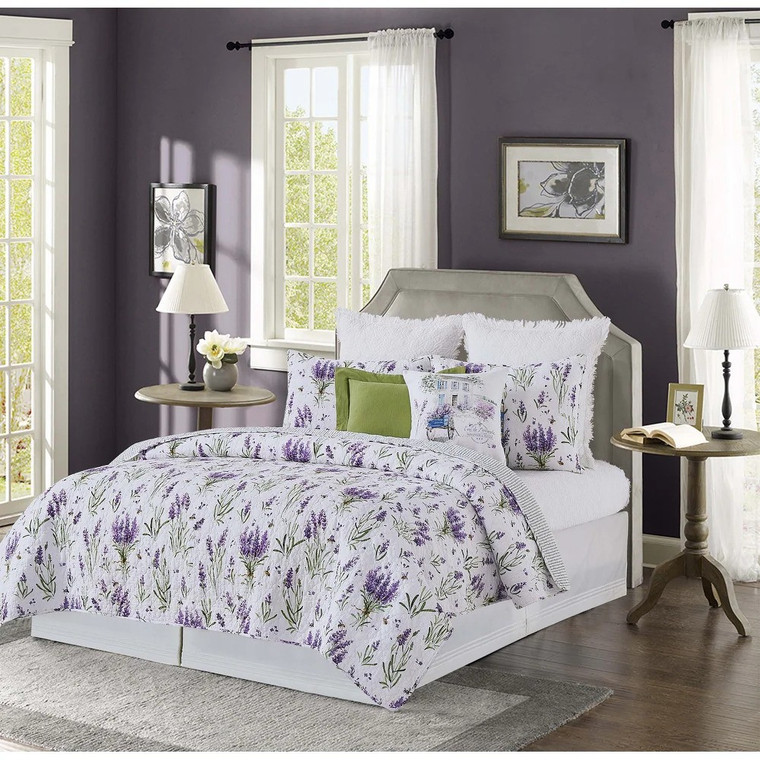 Lavender Fields Quilt Set - With Shams