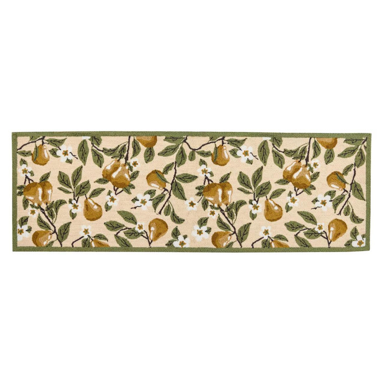 Golden Pear Hooked Rug - 24x72