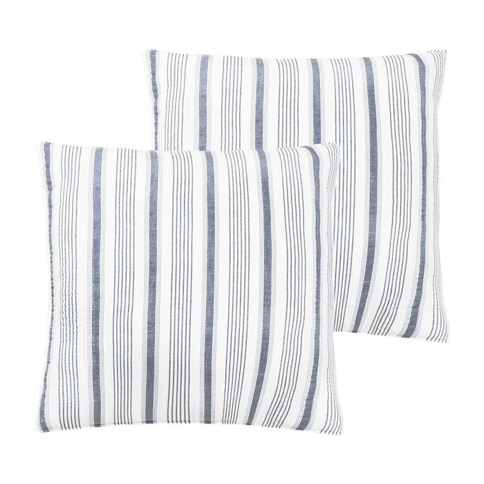 Camden Navy Euro Sham - Set of 2