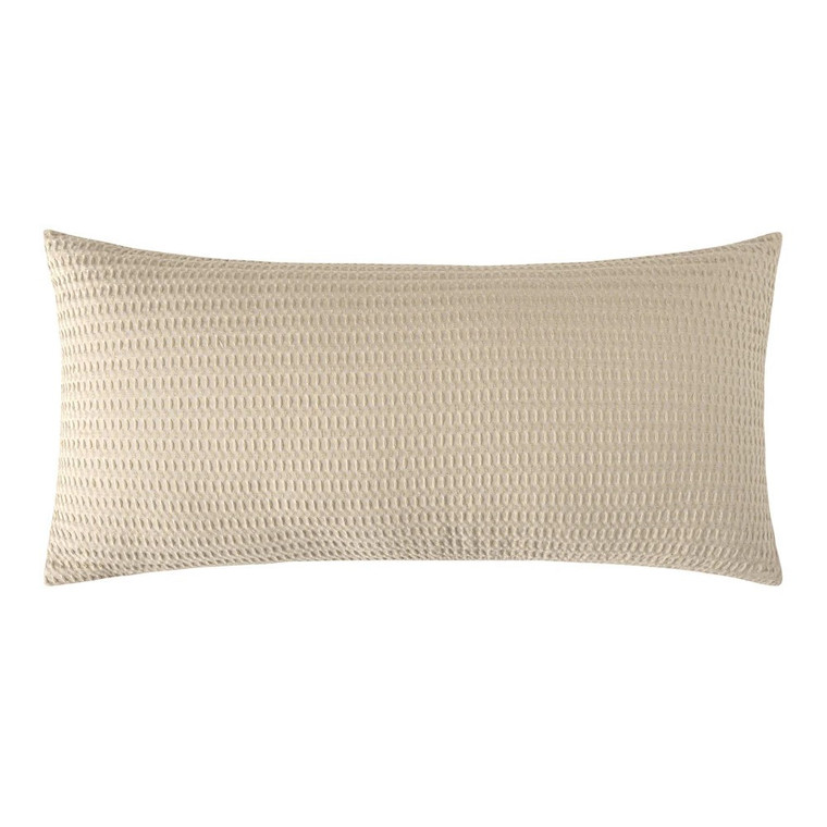 Cloud Waffle Flax Beige Pillow