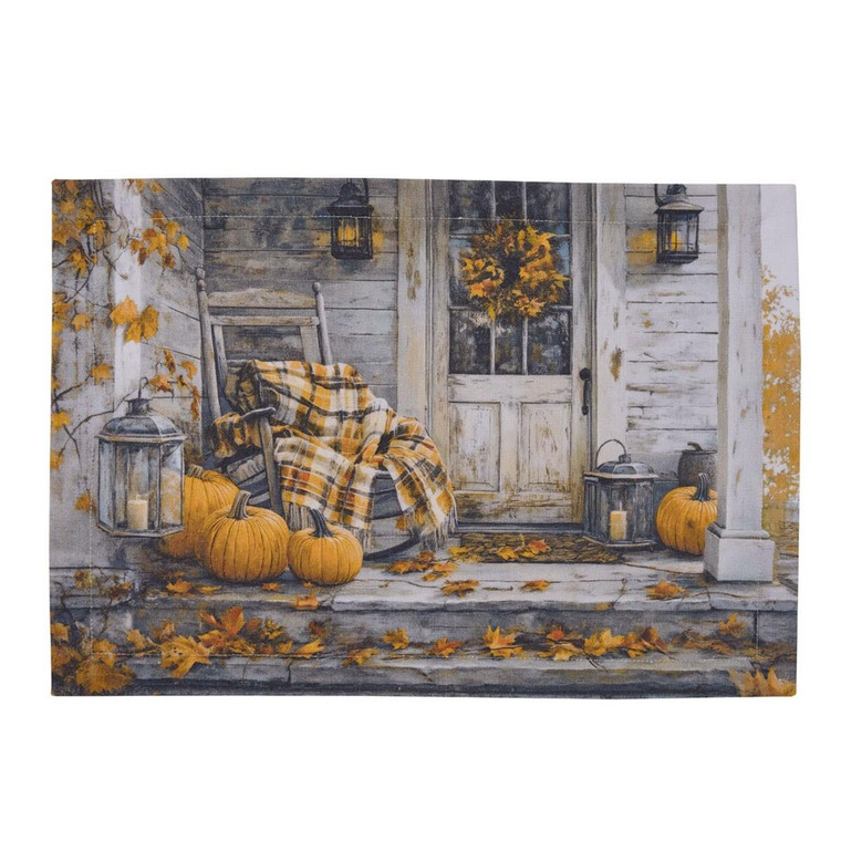 Rustic Fall Porch Placemats - Set of 6