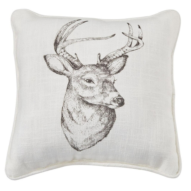 Wild & Beautiful Deer Pillow - 10x10