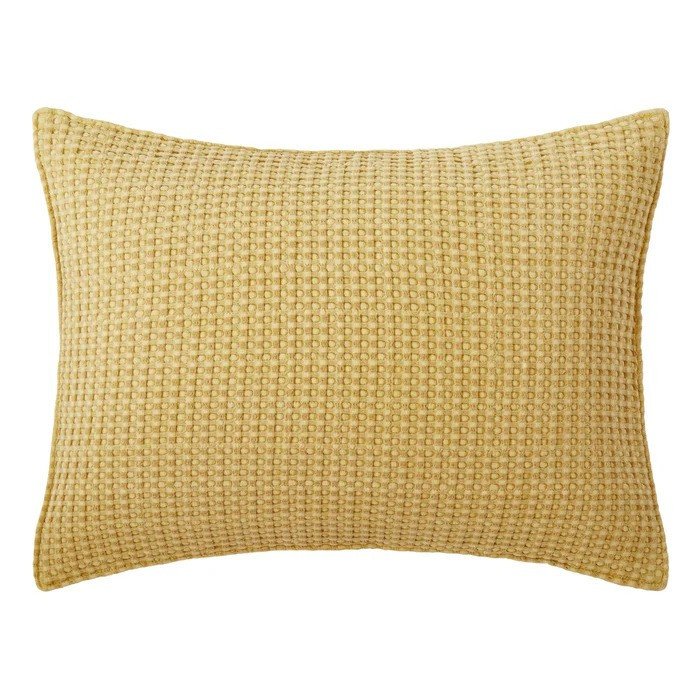 Mills Waffle Ochre Standard Sham