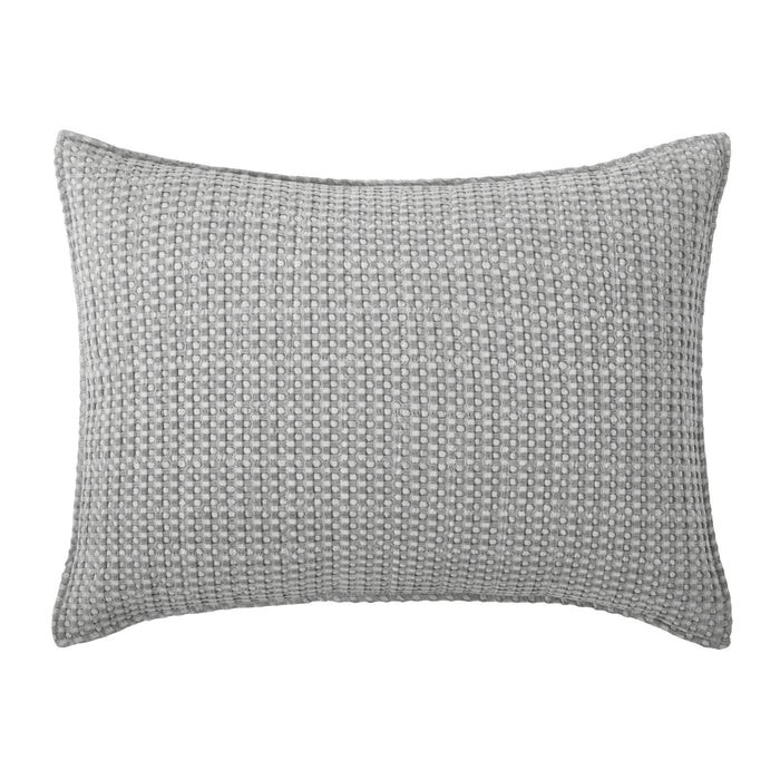 Mills Waffle Grey Standard Sham