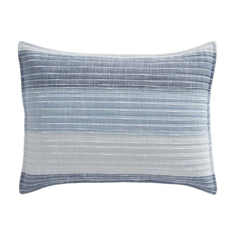 Sand Stripes Blue Pillow Sham