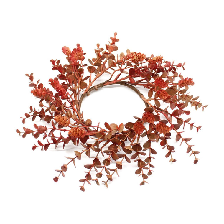 Orange Eucalyptus Candle Ring - 4.5"