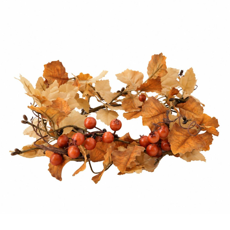 Fall Ginkgo Candle Ring - 4.5"