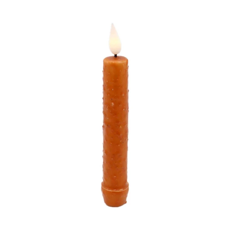 Orange Simple Timer Candle - LED Taper 1.25x6