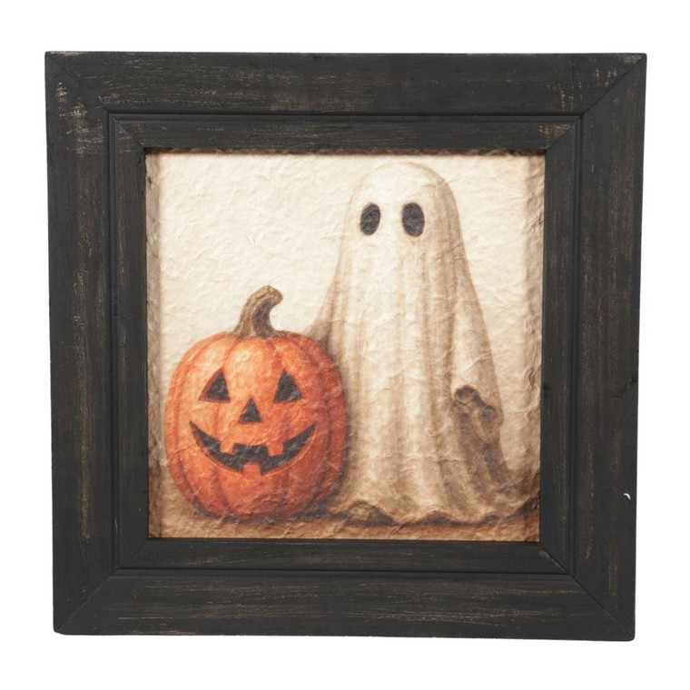 Ghost And Pumpkin Frame - 12x12