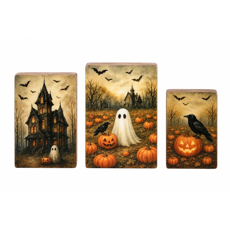 Haunted Blocks - Set of 3