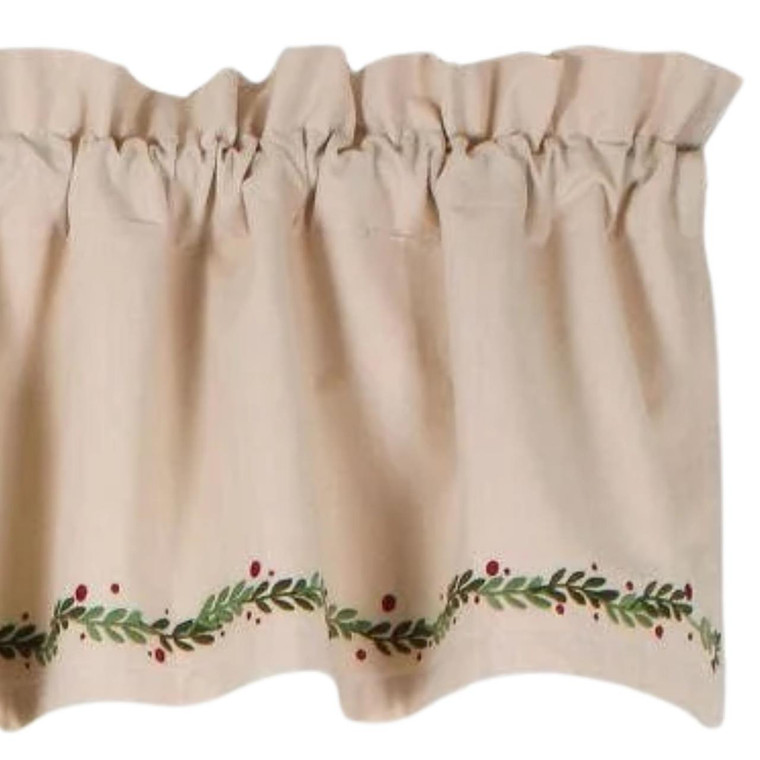 Holiday Pitcher Vine Valance - 60x15.5