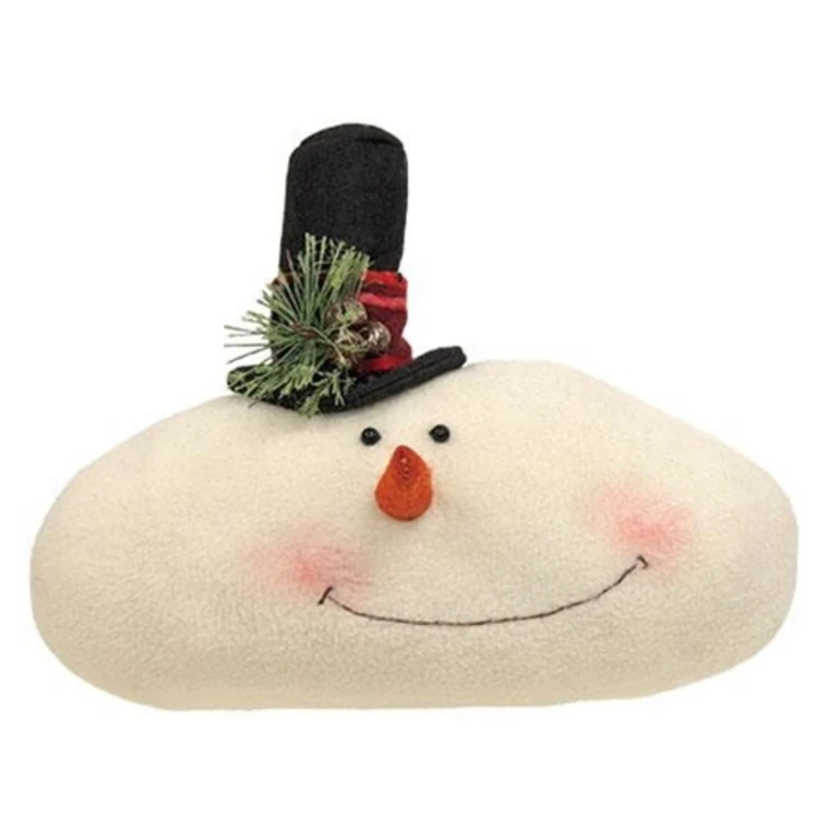Winter Tartan Snowman - Top Hat 8"